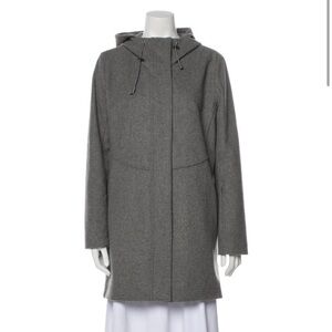 Pendleton Gray Wool Parka Coat - Small Petite